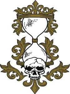 Skull Hourglass Tattoo